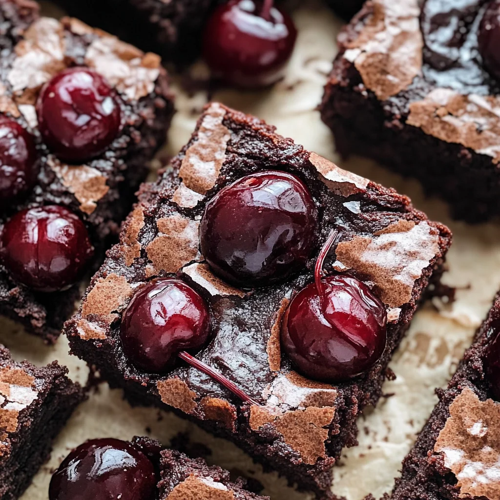 Roasted Chocolate Cherry Brownies