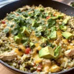 Salsa Verde Chicken & Rice Skillet