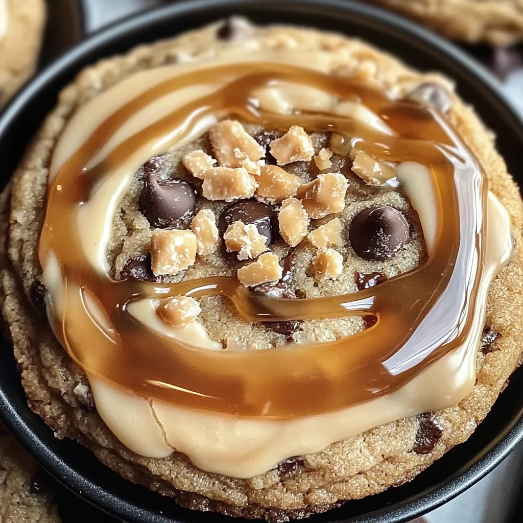 Salted Caramel Cheesecake Cookies