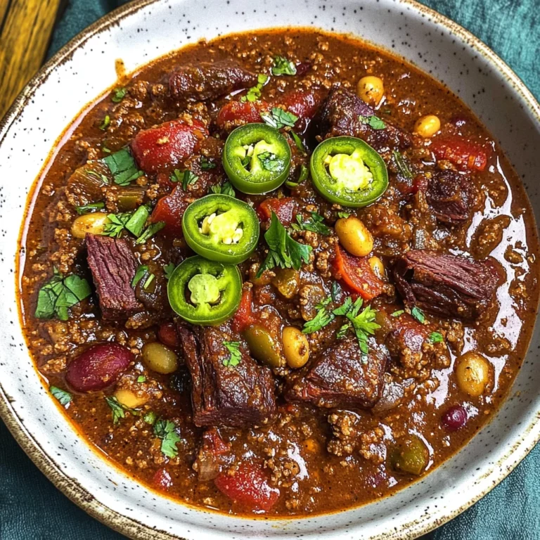 Short Rib and Chorizo Chili Recipe