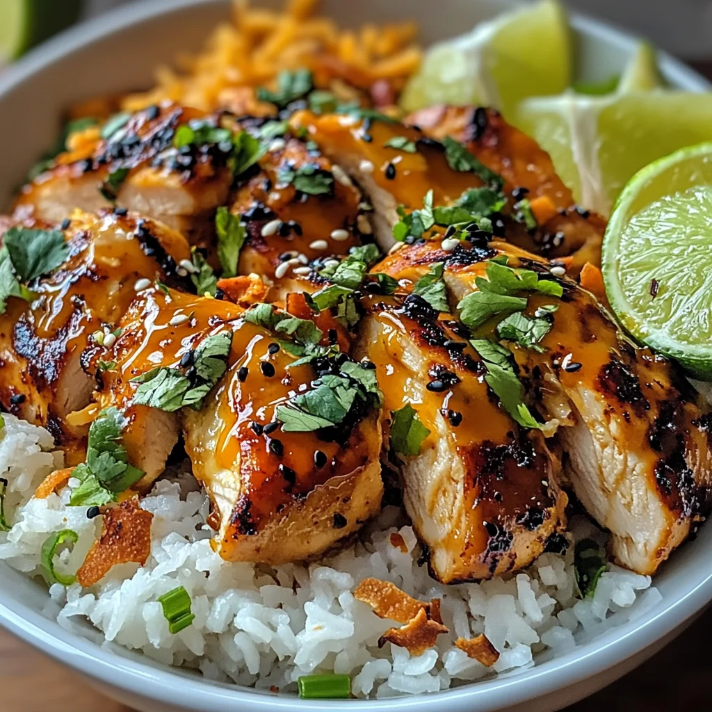 Spicy Maple Chicken with Coconut Rice