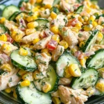 Street Corn Creamy Cucumber Salad