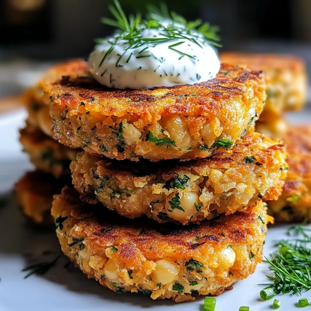 Ultimate Mediterranean Lemon Chickpea Patties with Yogurt Sauce