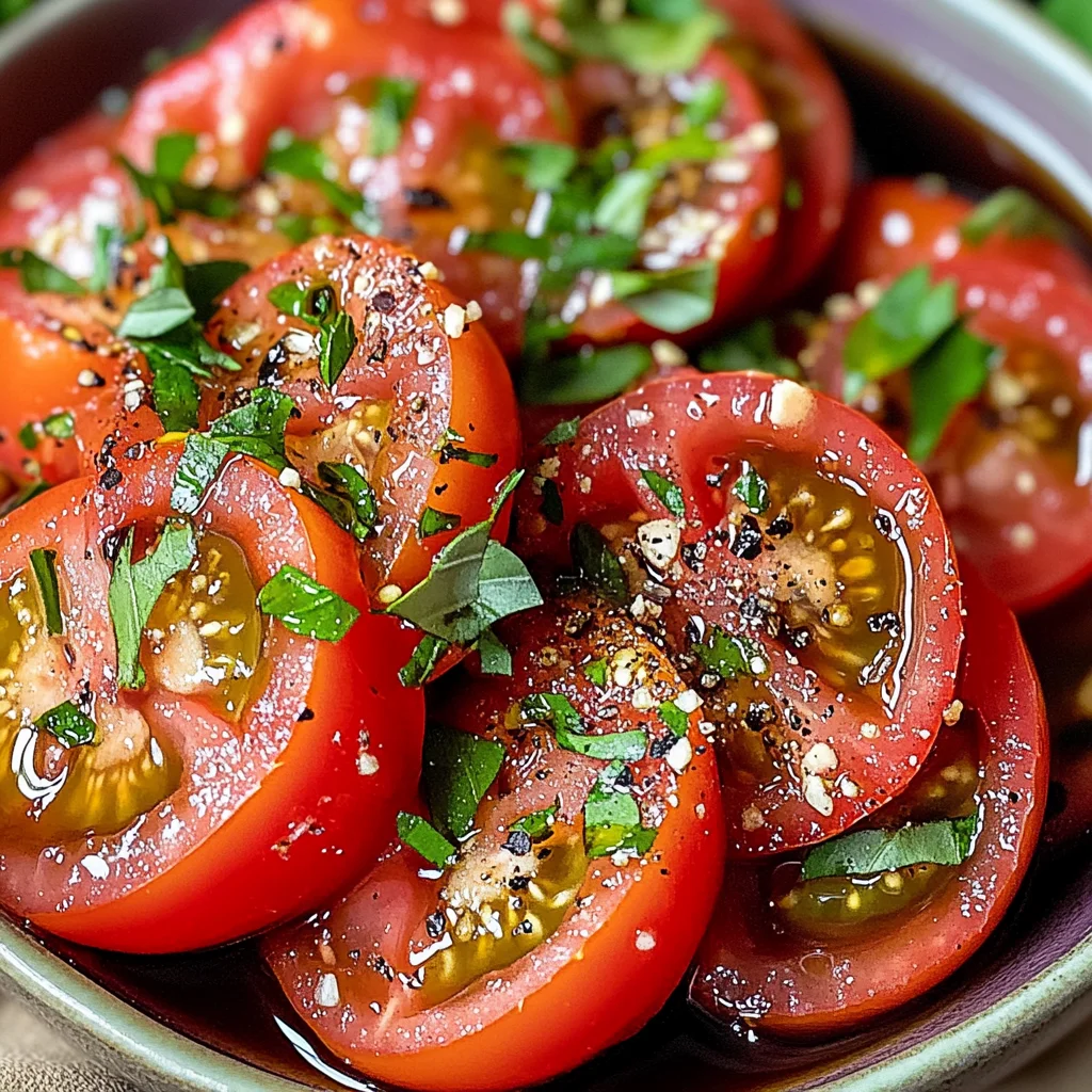 Zesty Marinated Tomatoes