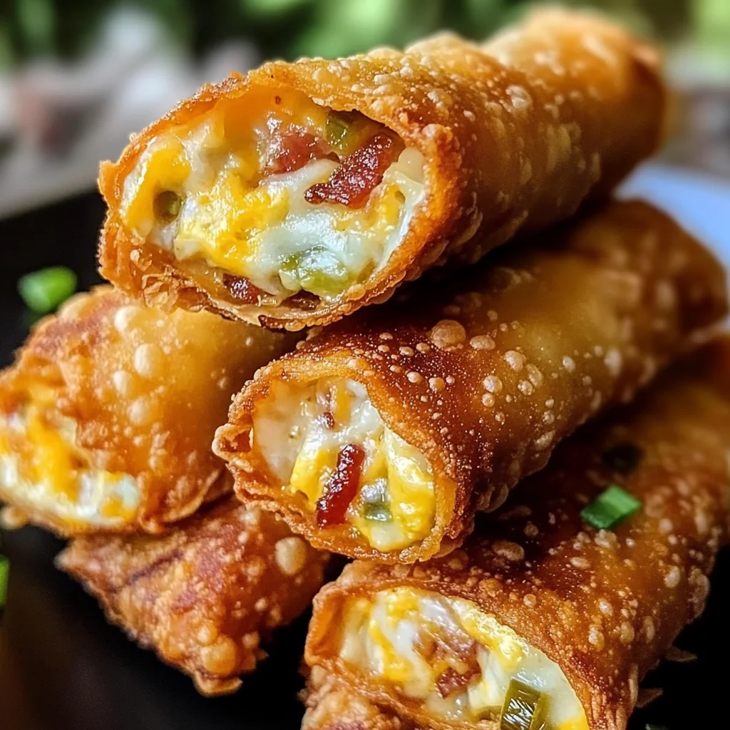 Bacon Jalapeño Eggrolls