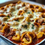 Beefy Tortellini Bake