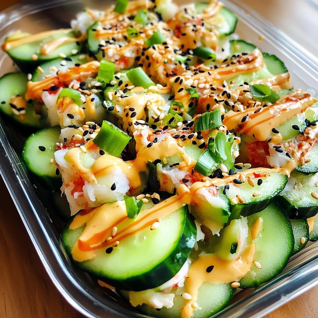 California Roll Cucumber Salad