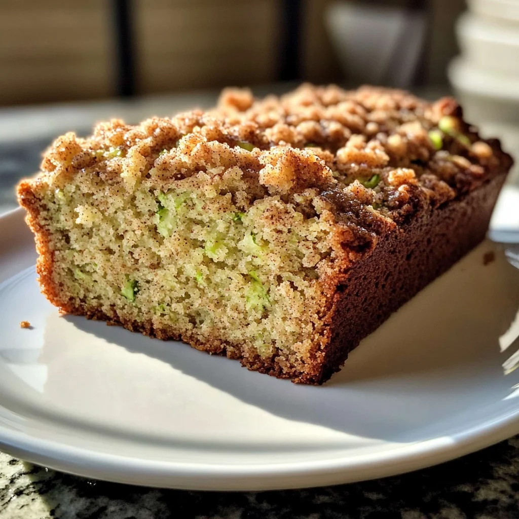 Cinnamon Streusel Topped Zucchini Bread Bakery Style: A Stunning Loaf