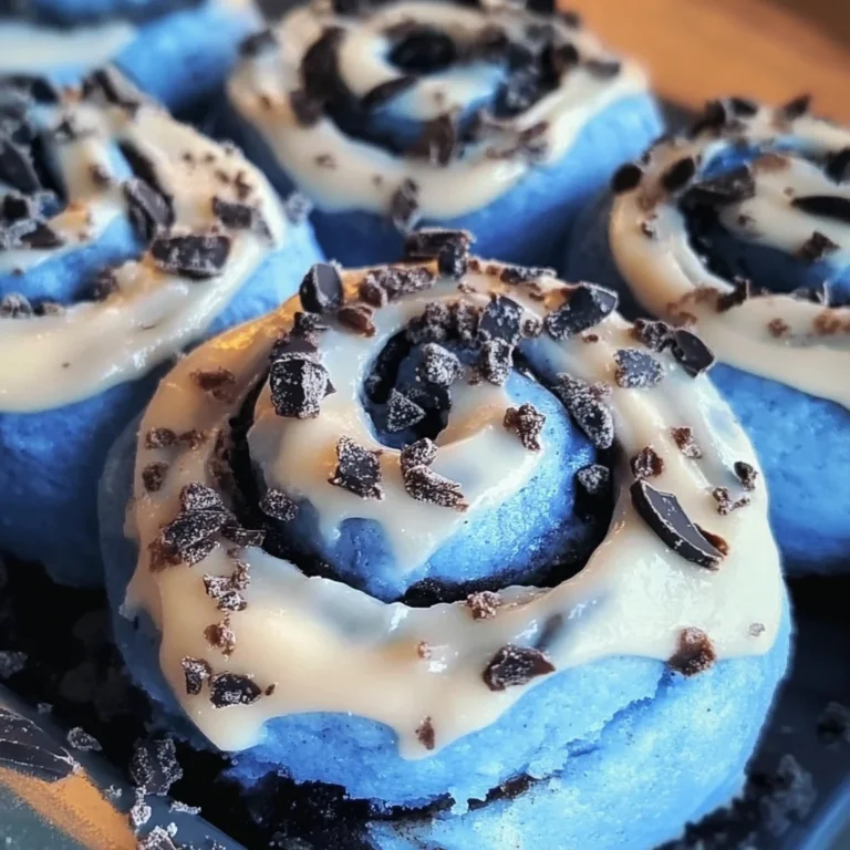 Cookie Monster Cinnamon Rolls Recipe