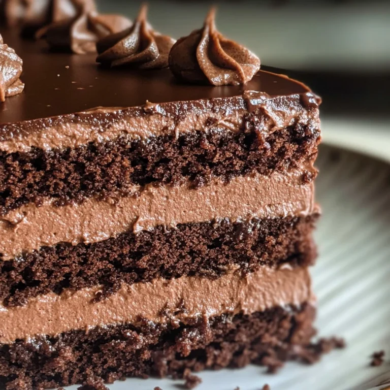Easy Chocolate Mousse Cake Recipe