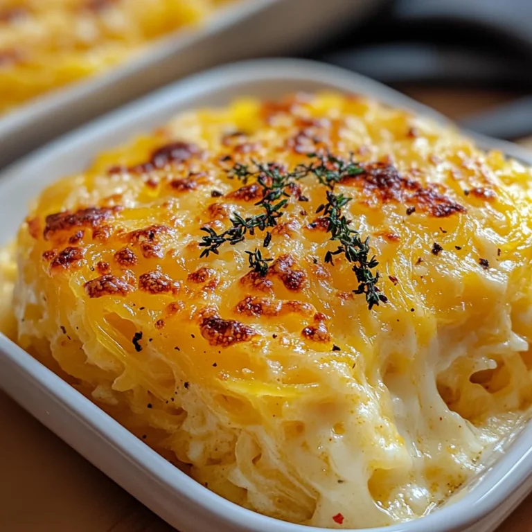 Healthy Spaghetti Squash Au Gratin