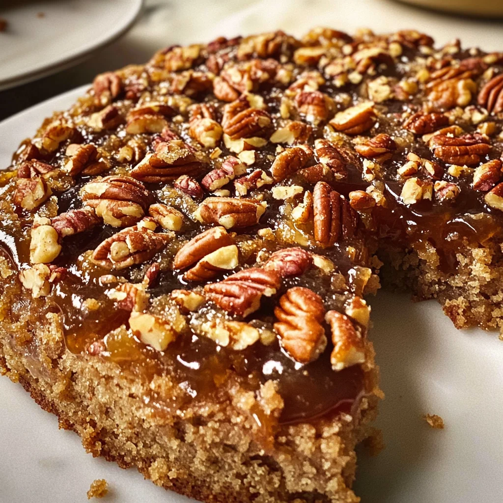 Pecan Upside Down Cake