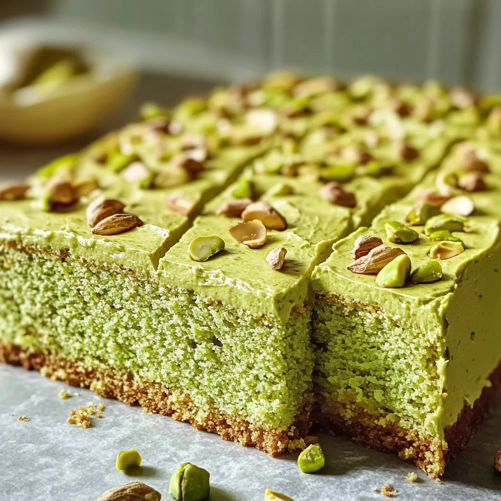 Pistachio Sheet Cake