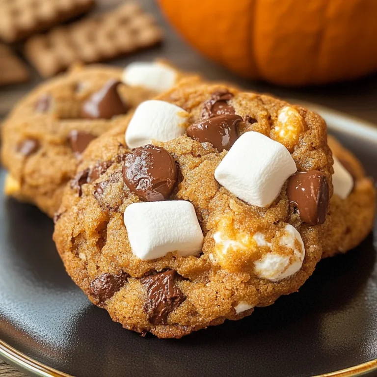 Pumpkin S'mores Cookies
