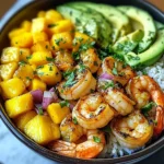Shrimp Avocado Mango Bowls