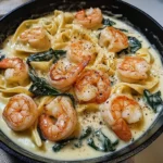 Shrimp Tortellini with Garlic Sauce