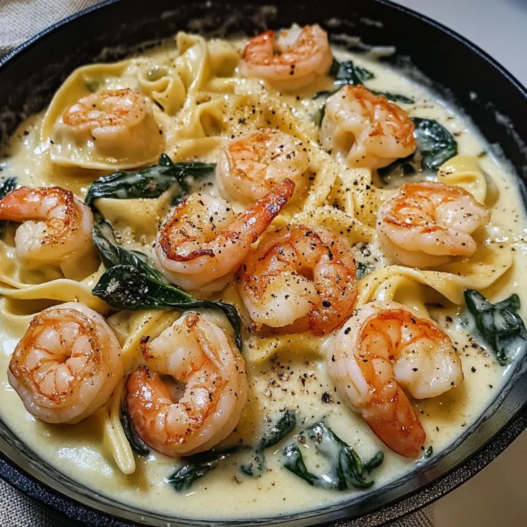 Shrimp Tortellini with Garlic Sauce