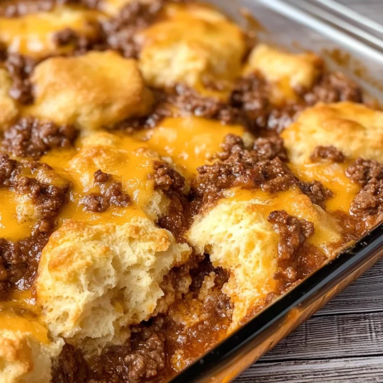 Sloppy Joe Biscuit Casserole