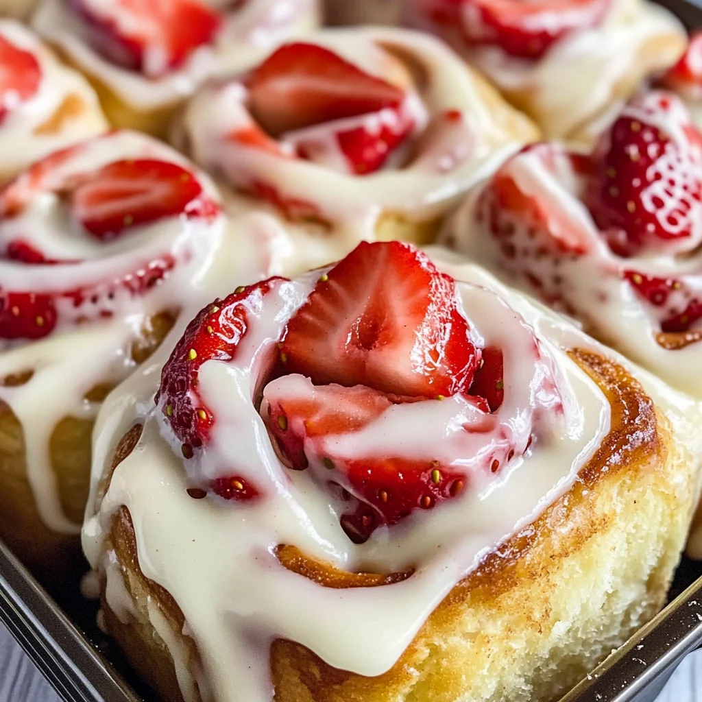 Strawberry Cheesecake Cinnabon Rolls Recipe