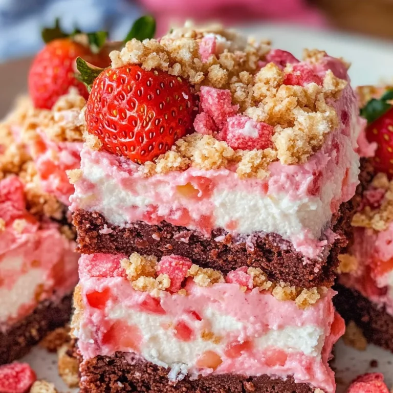 Strawberry Crunch Brownies